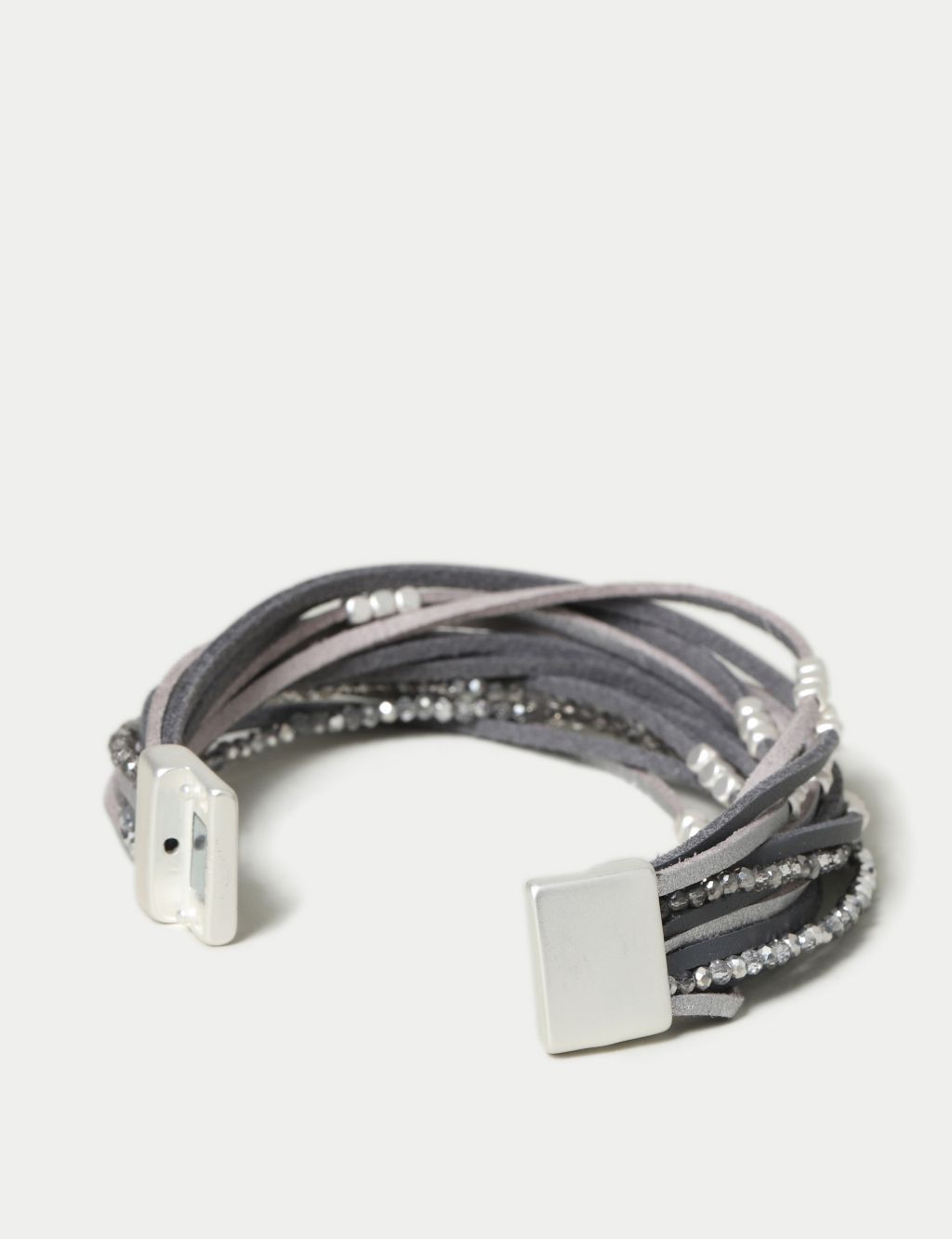 Silver Tone Magnetic Bracelet 2 of 3