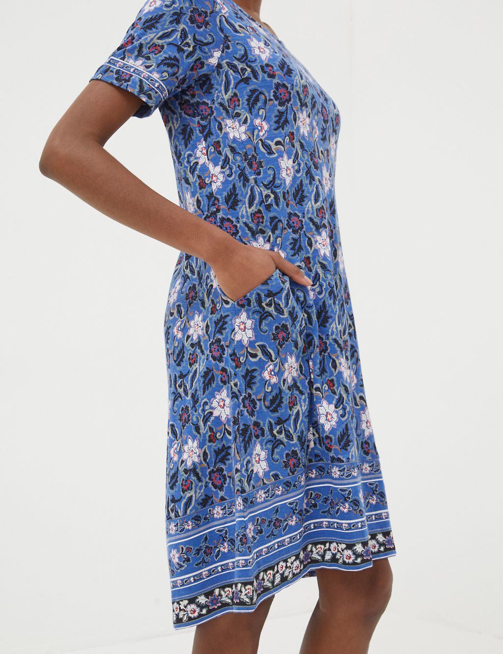Simone Layered Floral Jersey Dress 4 of 4