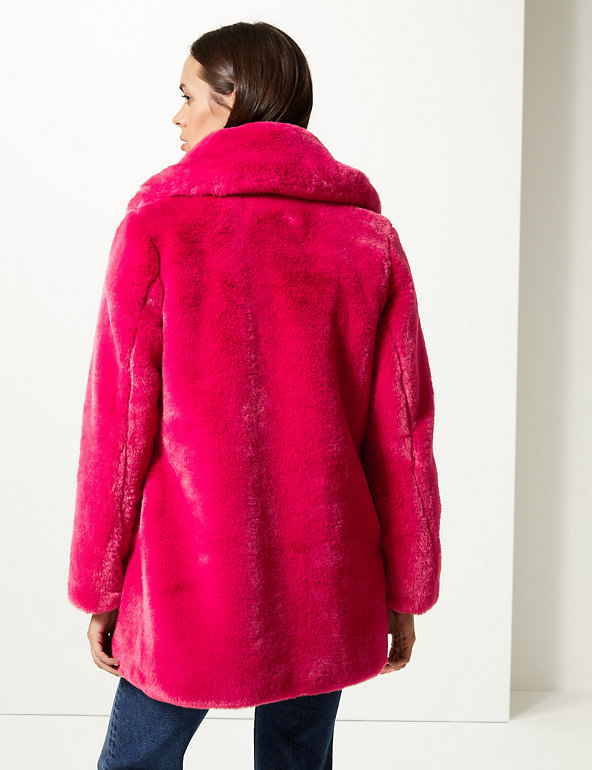 Single Ted Faux Fur Jacket M S, Hot Pink Faux Fur Coat Ukraine