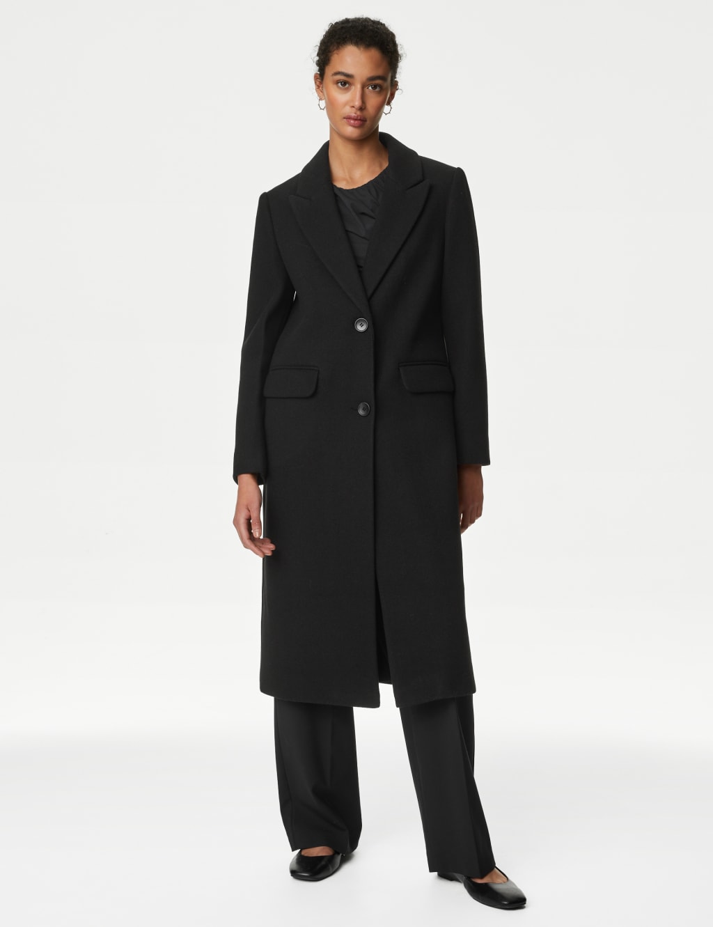 Longline single breasted coat on sale