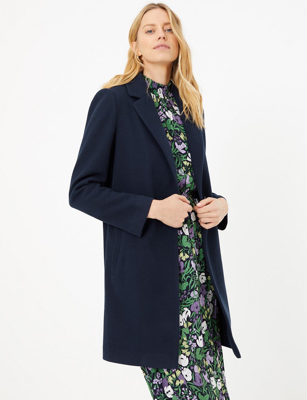 Single Button Chuck on Coat | M&S Collection | M&S