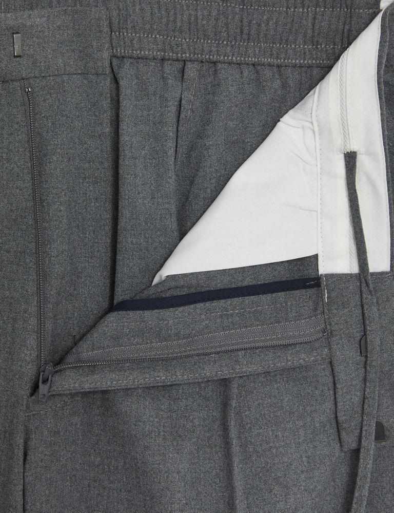Single Pleat Brushed Stretch Trouser 7 of 9