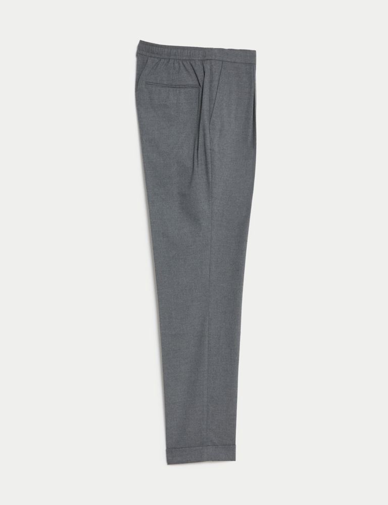 Single Pleat Brushed Stretch Trouser 3 of 9