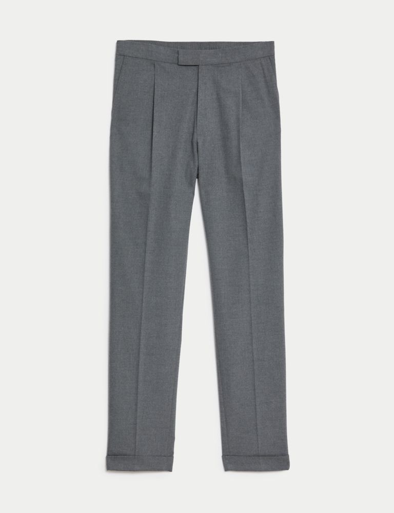 Single Pleat Brushed Stretch Trouser 9 of 9