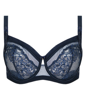 Siren Lace Underwired Non-Padded Balcony Bra DD-G Image 2 of 4