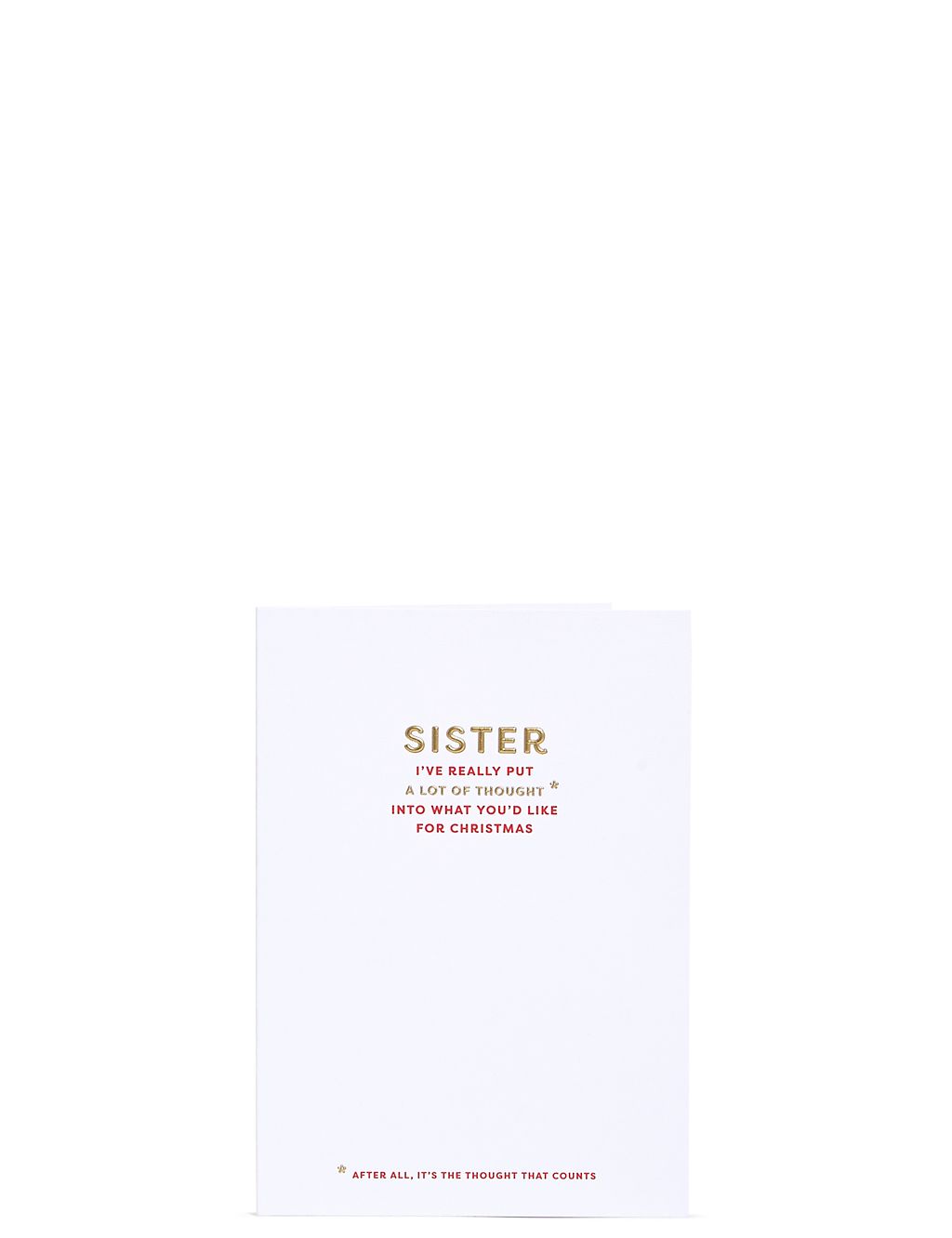 Sister Typographic Humour Christmas Card 3 of 3
