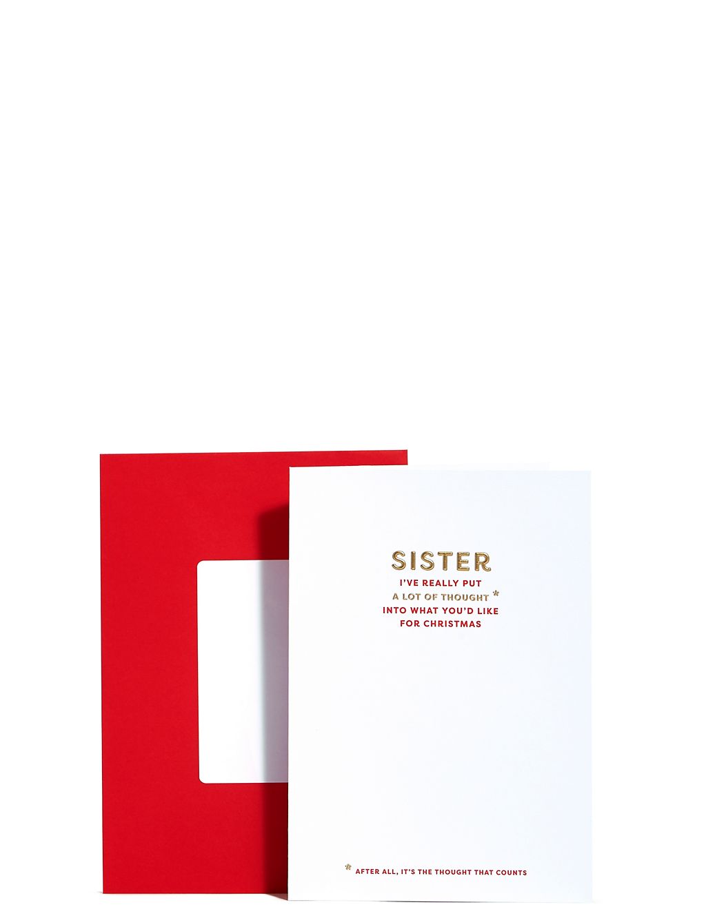 Sister Typographic Humour Christmas Card 1 of 3