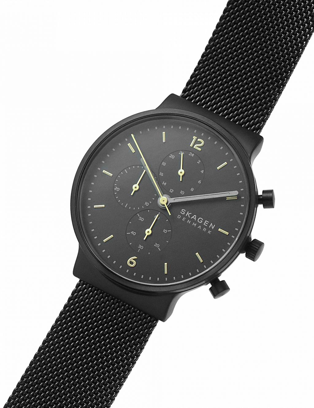 Skagen Anchor Chronograph Black Stainless Steel Watch 7 of 7