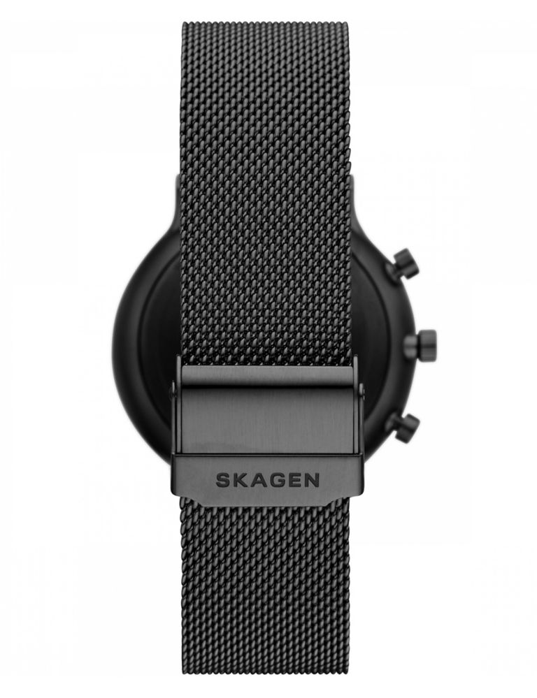 Skagen Anchor Chronograph Black Stainless Steel Watch 6 of 7