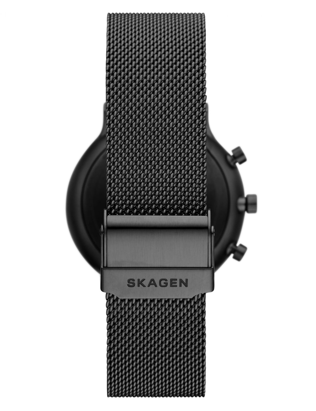 Skagen Anchor Chronograph Black Stainless Steel Watch | Skagen | M&S