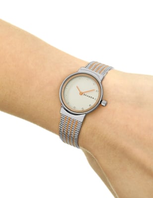 skagen women's gold watches