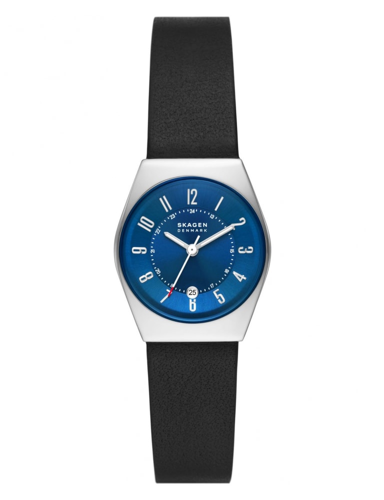 Grenen black leather watch clearance