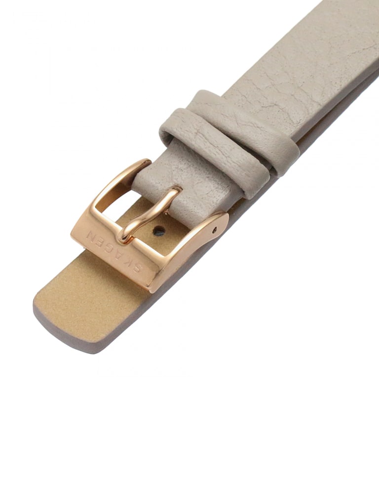Skagen grey leather watch strap clearance