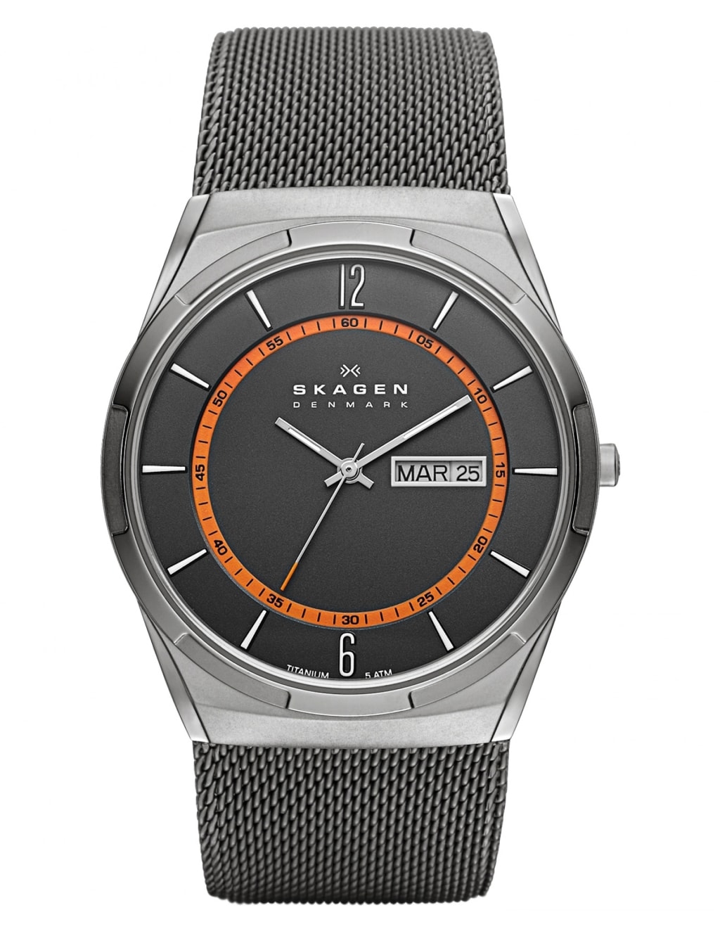 Skagen titanium mens watch sale