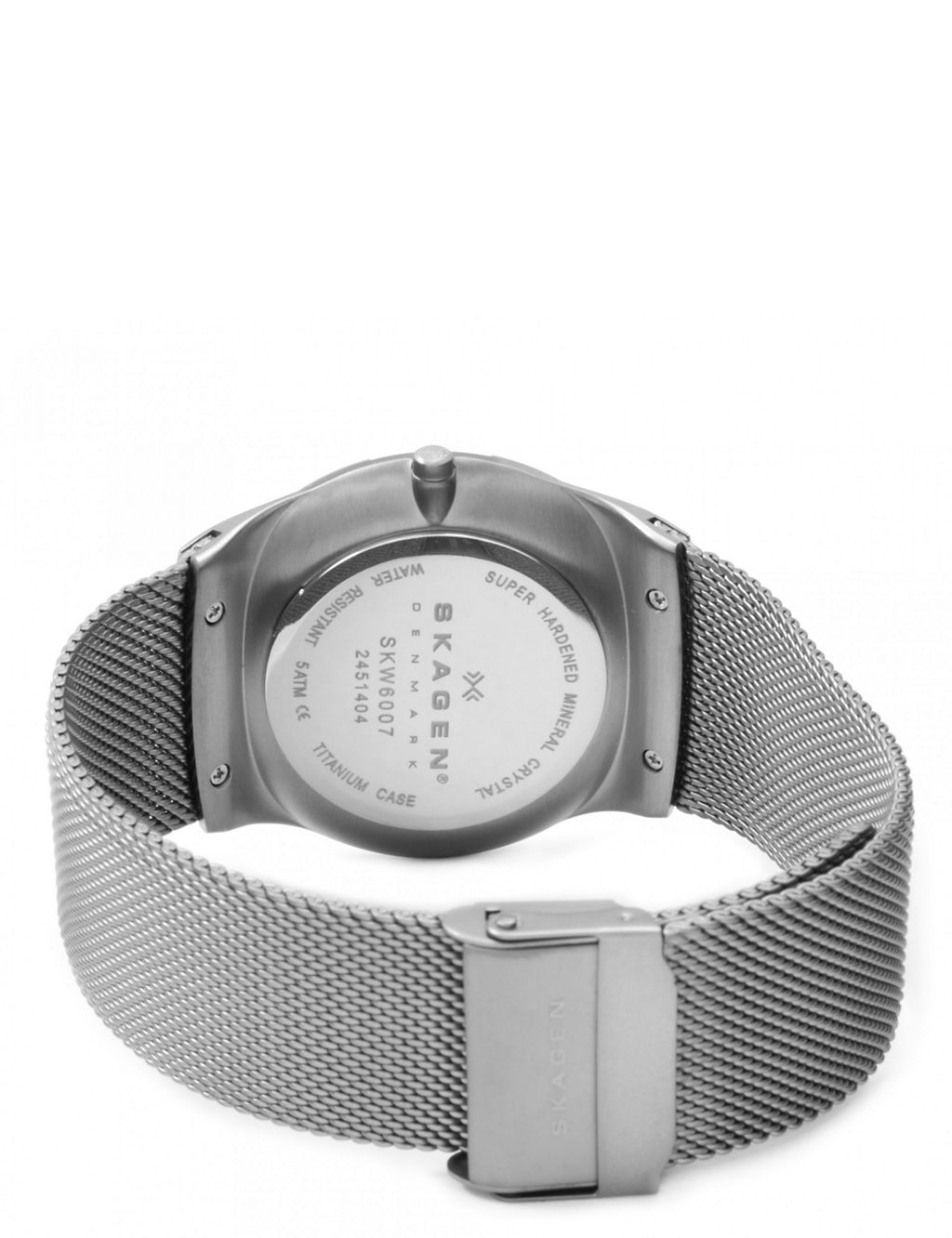 Skagen Melbye Grey Chainmail Bracelet Quartz Watch 2 of 5