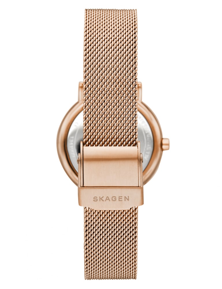 Rose gold mesh band watch hot sale