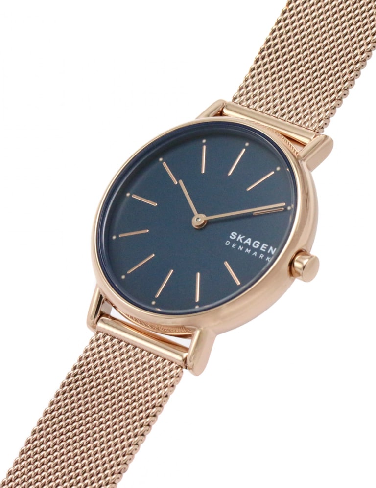Skagen women's rose gold mesh watch shop