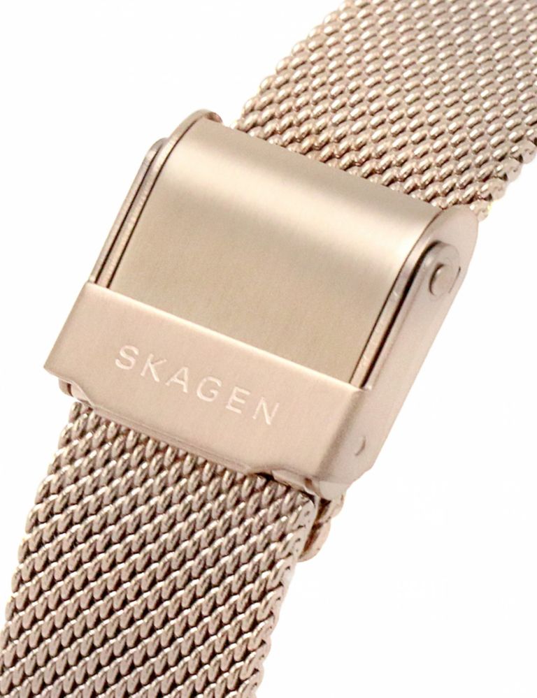 Skagen Signatur Classic Rose Gold Mesh Watch 6 of 7