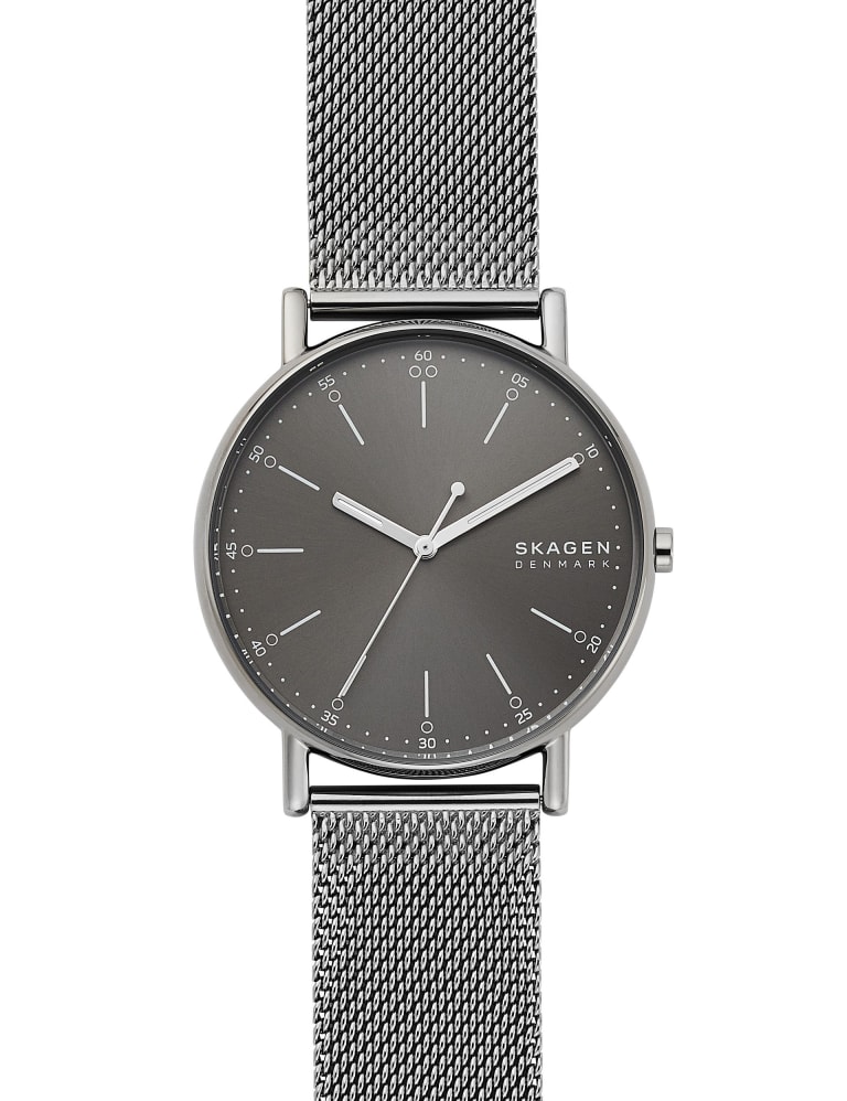 Skagen black mesh watch new arrivals