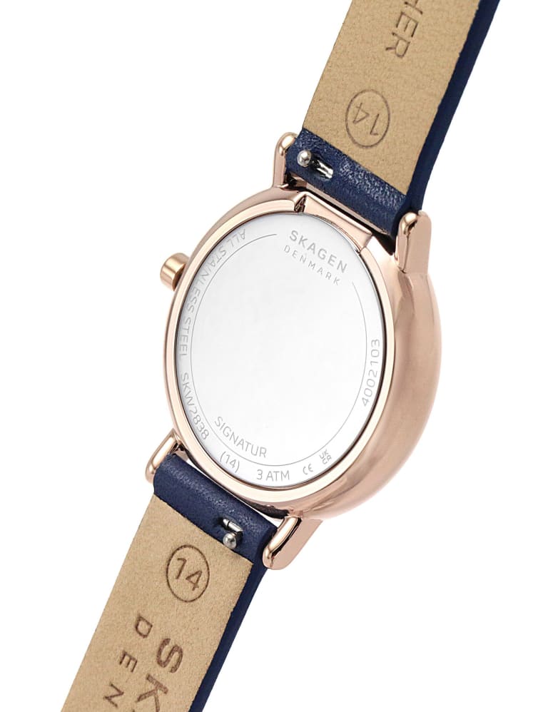 Skagen ladies hotsell watch leather strap