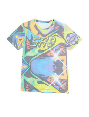 Skate Sublimation Print T-Shirt (5-14 Years) Image 2 of 3