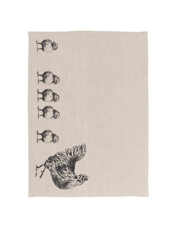 Sketch Chicks Tea Towel Image 1 of 1