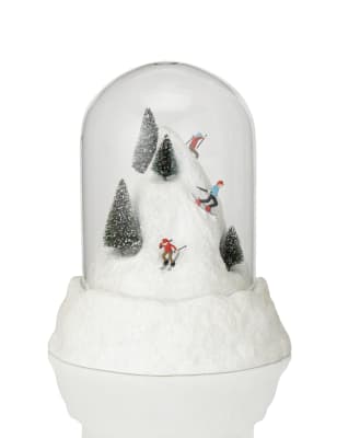 Ski Bell Jar Christmas Decoration M S