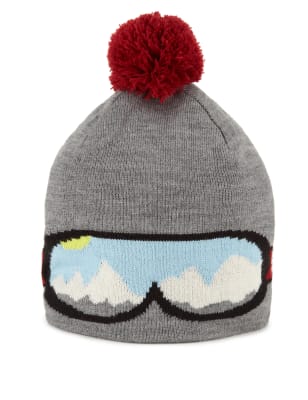 Ski Goggle Beanie Hat M&S Collection M&S