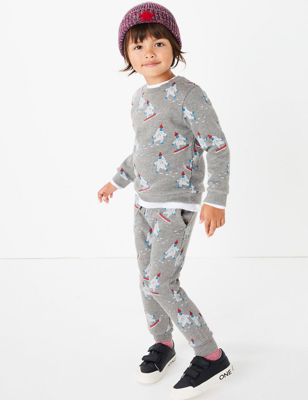 Skiing Print Joggers (3 Months - 7 Years) 3 of 5