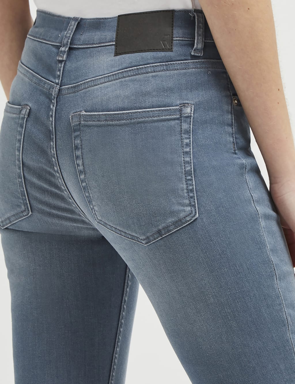 2942076 Yellow Skinny Ankle Grazer Pants