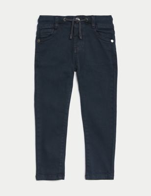 Skinny Cotton Rich Elasticated Waist Jeans (2-8 Yrs) Image 2 of 5