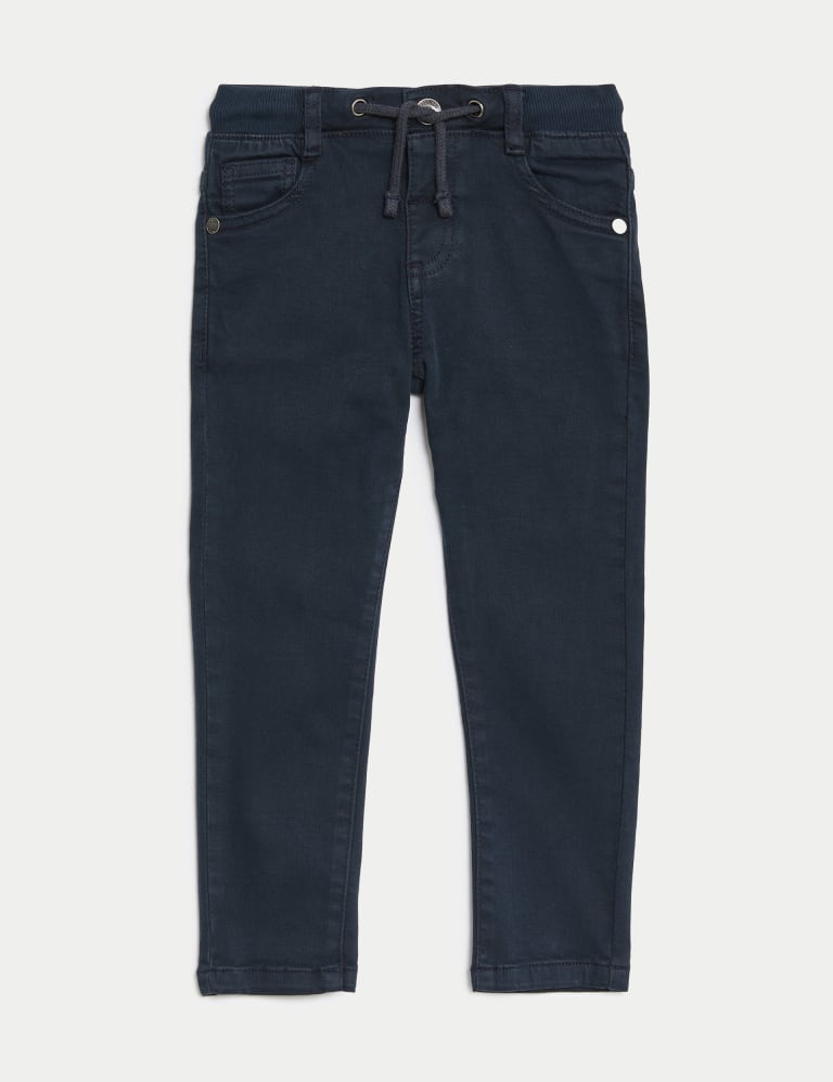 Skinny Cotton Rich Elasticated Waist Jeans 2 8 Yrs