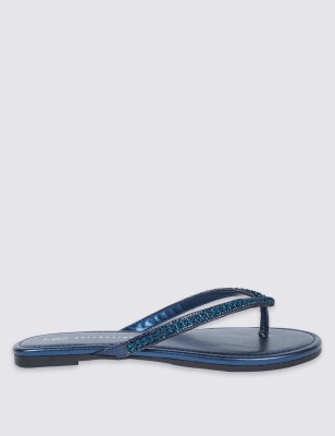 M&s hot sale blue sandals