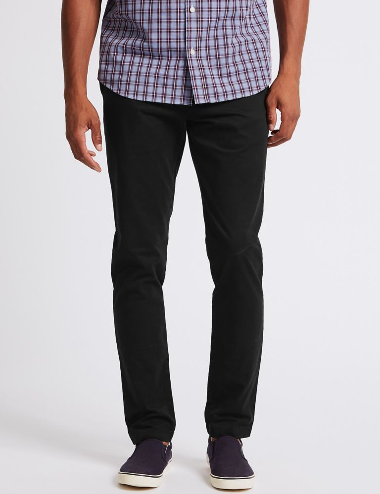 Skinny Fit Pure Cotton Chinos 1 of 5