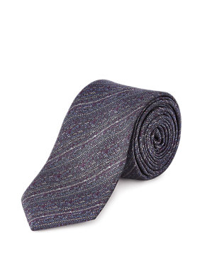 Skinny Fit Speckled Textured Tie Image 2 of 3