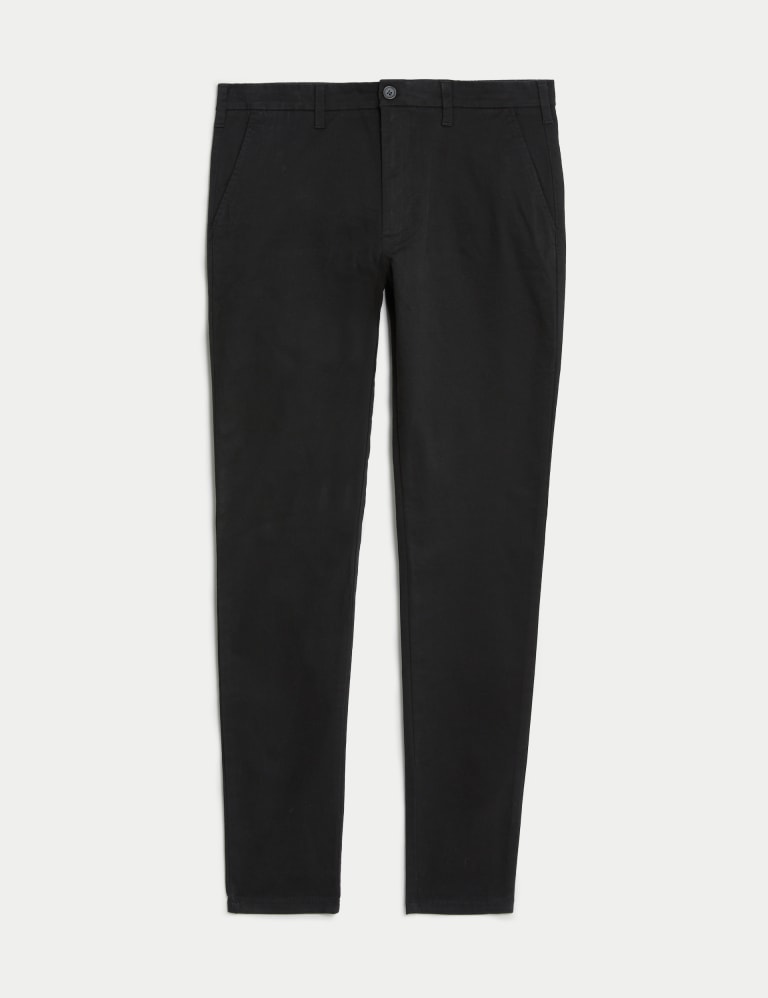Boys black top skinny chinos