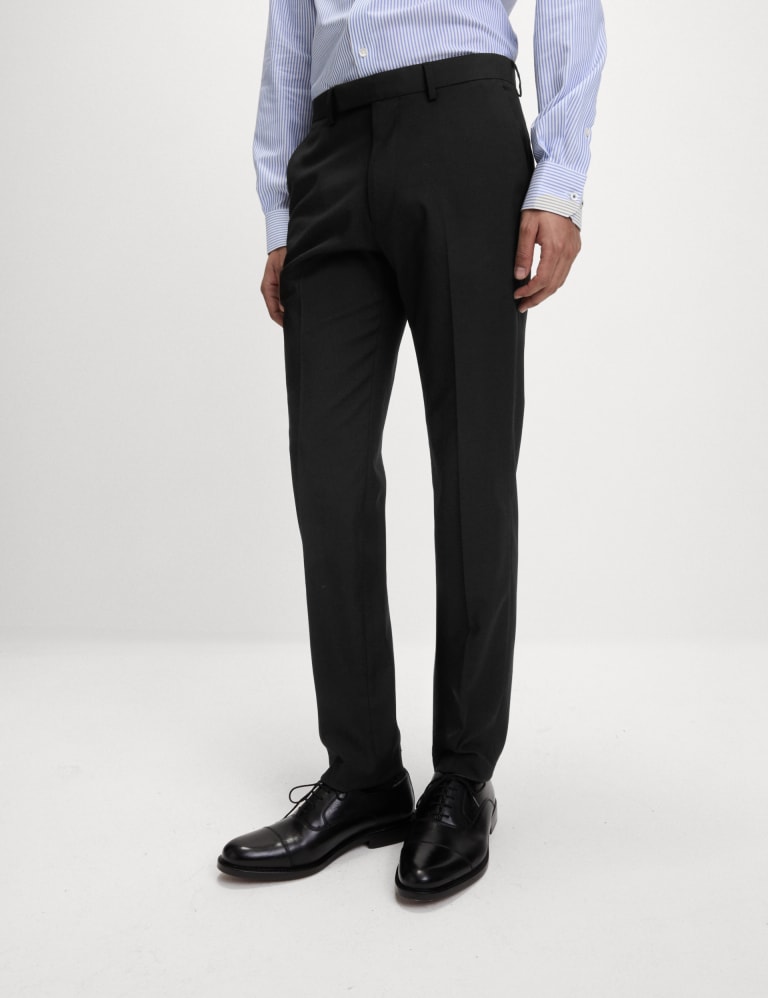 Buy Blue Slim Stretch Smart Trousers from the Next UK online shop