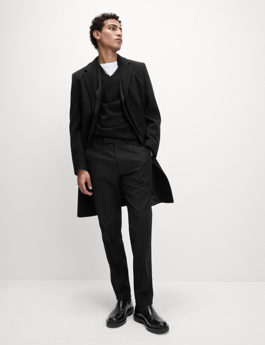 Skinny stretch top suit trousers