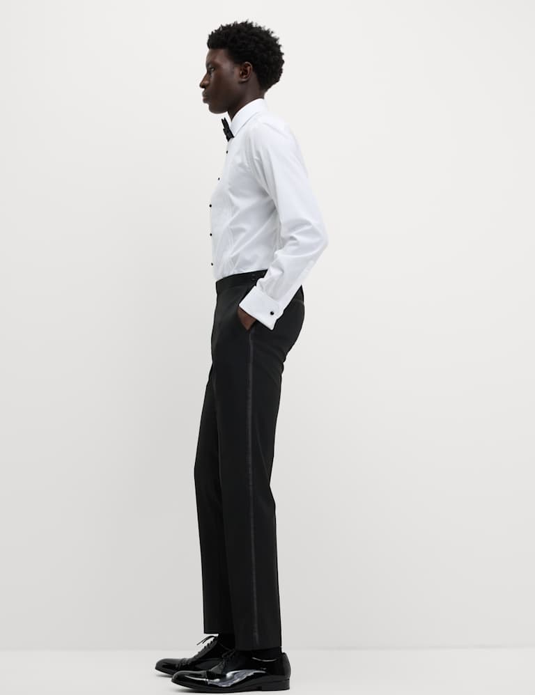 Skinny fit tuxedo trousers best sale