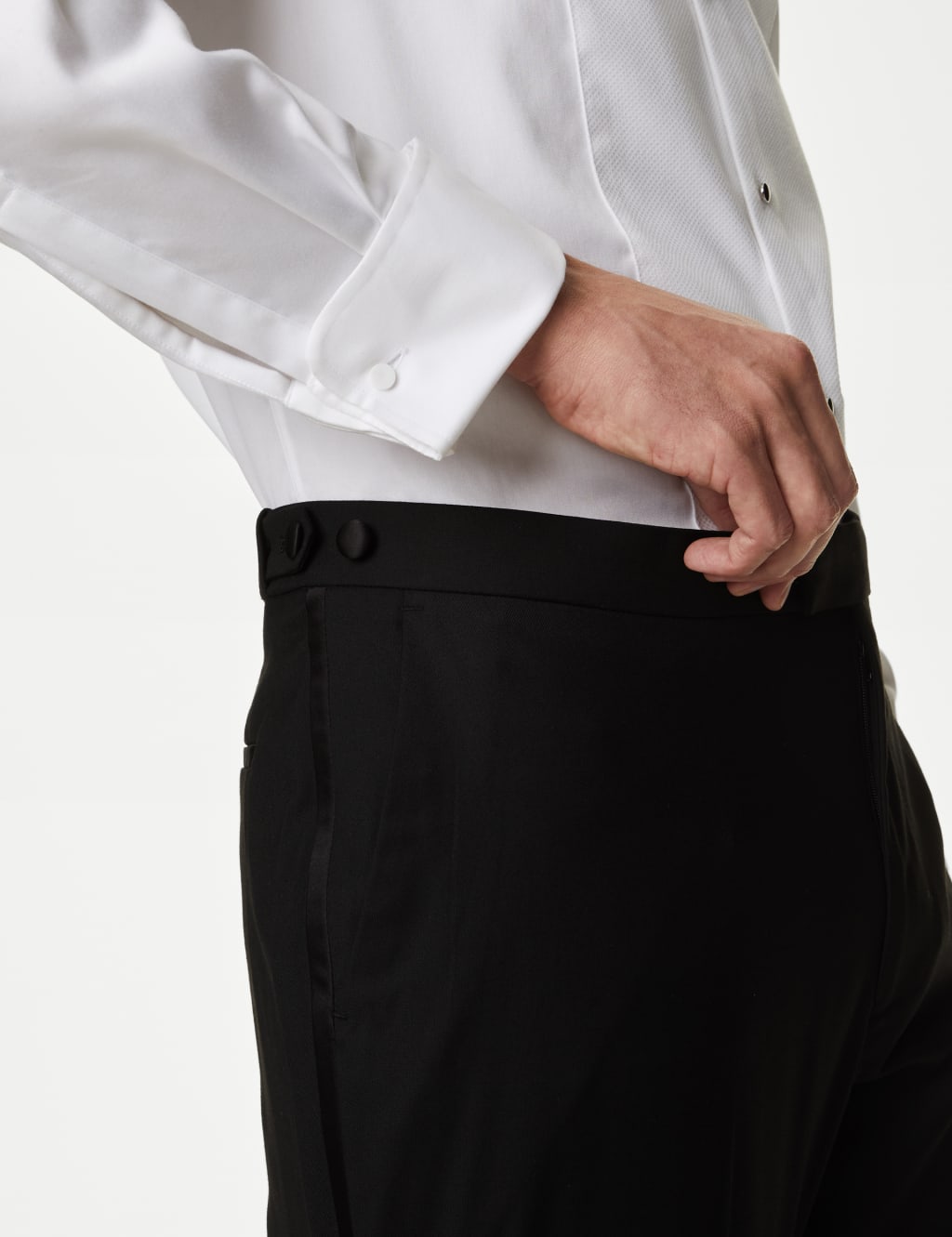 Skinny suit pants black sales