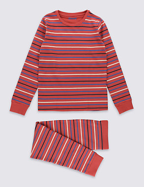 Skinny Fit Striped Pyjamas (1-16 Years) Image 2 of 4
