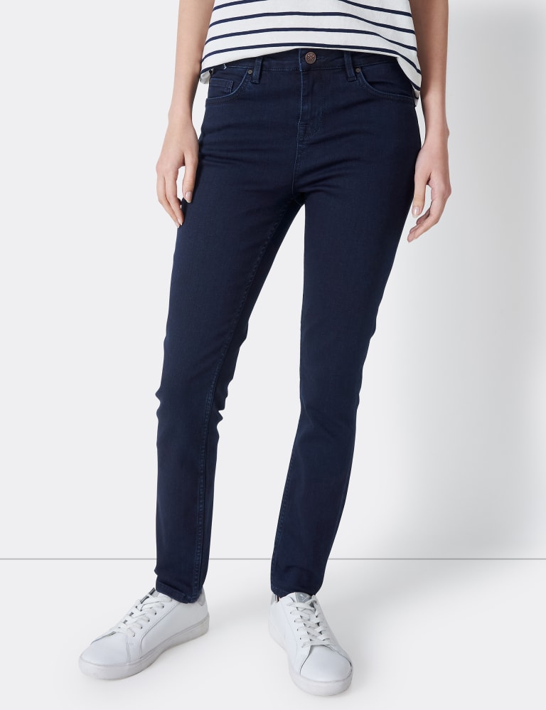 Black TENCEL slimming effect skinny pants Online Shopping