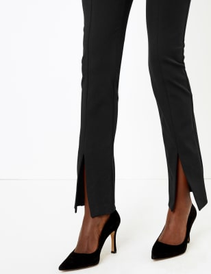 Front split shop hem trousers