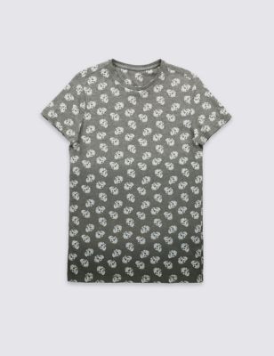 Skull All Over Print T-Shirt (5-14 Years) Image 2 of 3