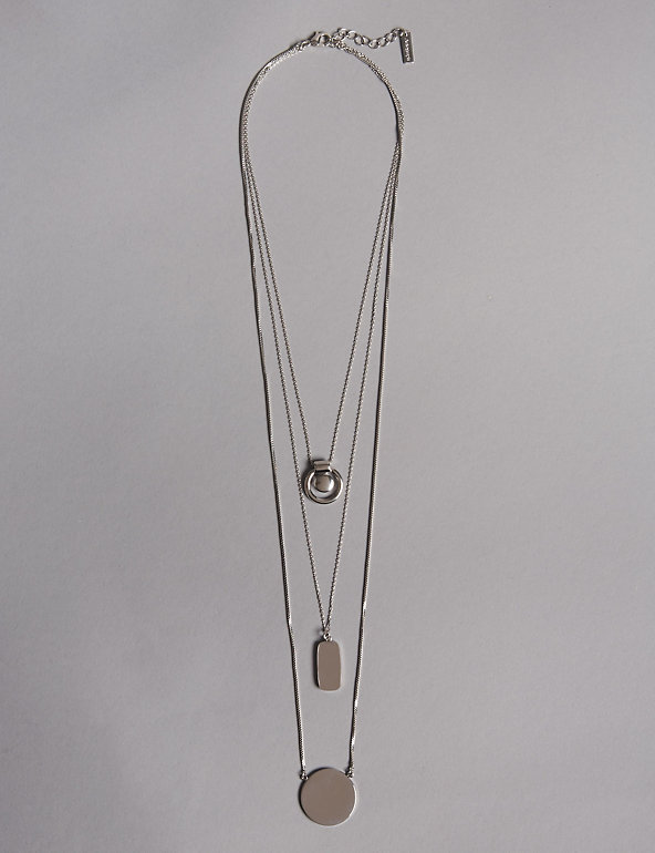 Sleek Triple Row Necklace Image 1 of 2