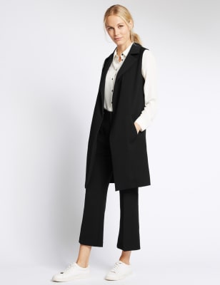 long jacket sleeveless