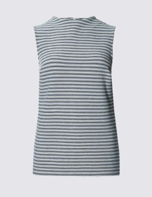 Sleeveless Striped Top Image 2 of 3
