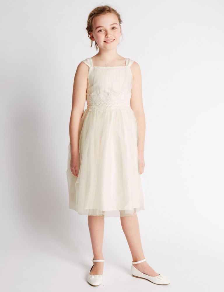 Sleeveless Tulle Dress (7-14 Years) 1 of 3