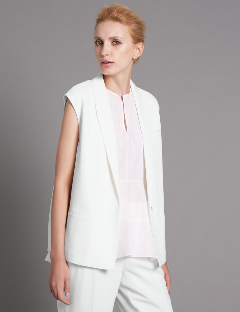 Sleeveless Tuxedo Jacket Autograph M&S