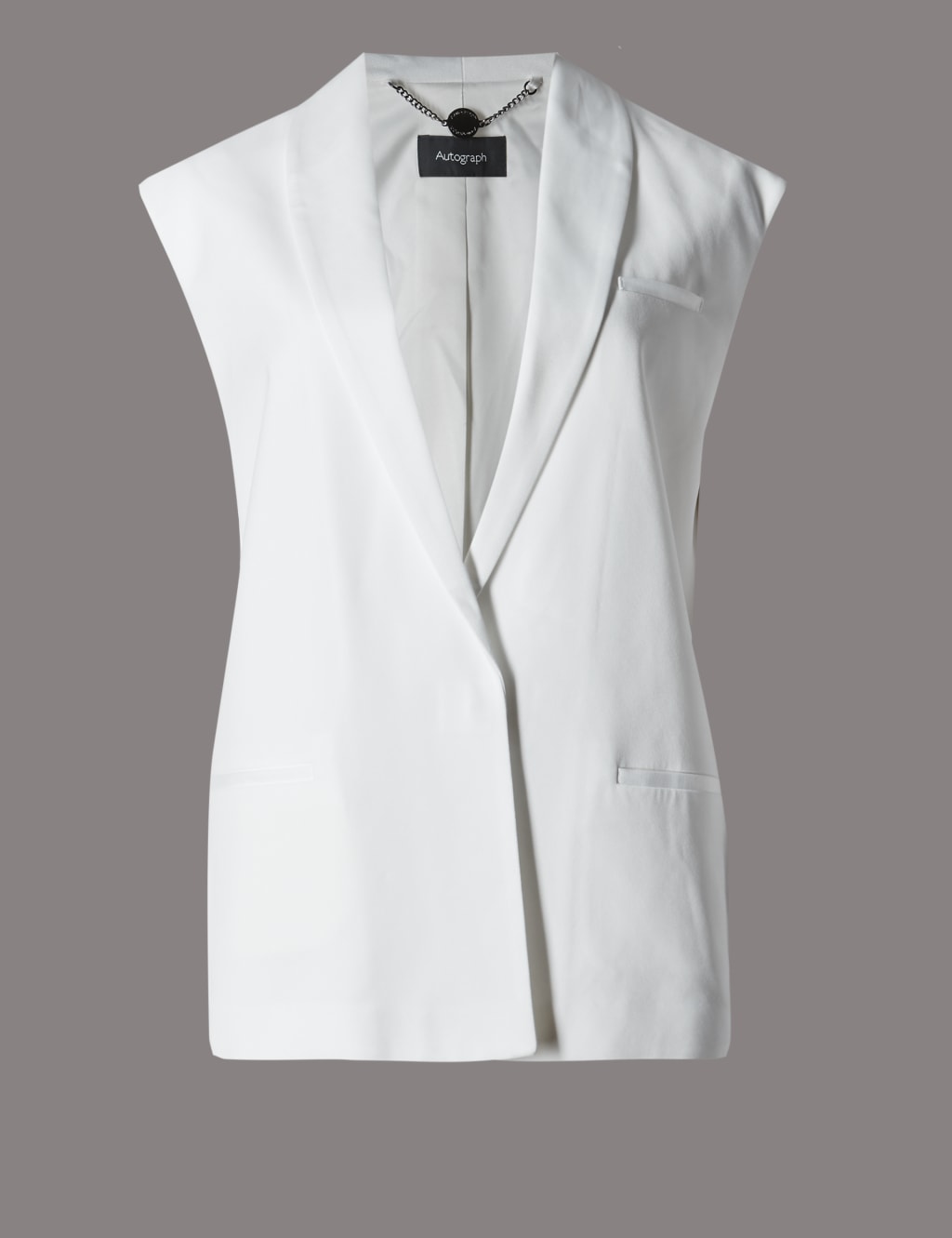 Sleeveless Tuxedo Jacket Autograph M&S